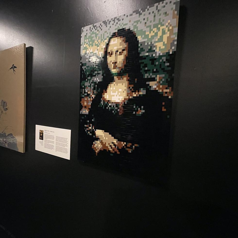 Entre las obras realizadas en Lego se encuentra la "Gioconda", mejor conocido como "La Mona Lisa", de Leonardo DaVinci. (Gregorio Mayí/Especial para GFR Media)