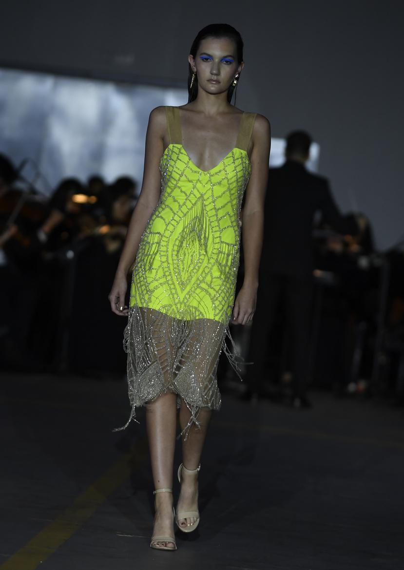 El vestido utilizado por Marisé Álvarez formó parte de la colección de Eclíptica para primavera-verano 2019. (Foto: Archivo)