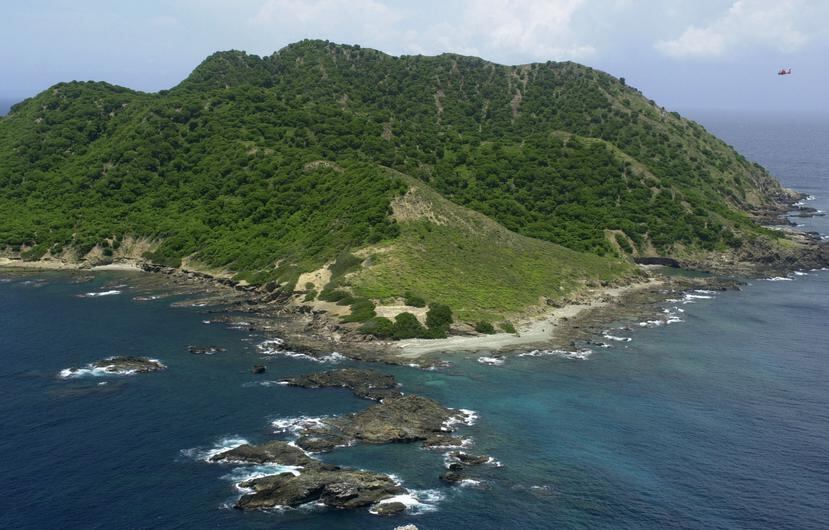 Foto de archivo de una toma aérea de la isla de Desecheo.