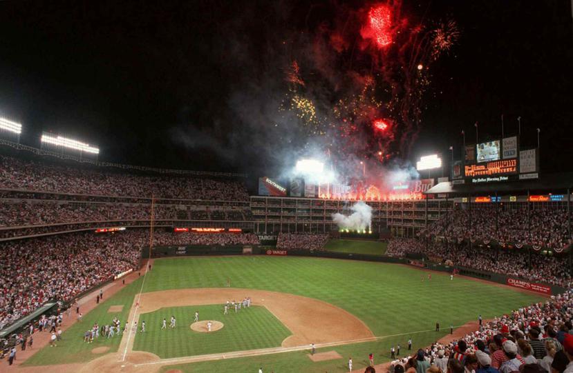 Vista del The Ballpark en Arlington. (AP)