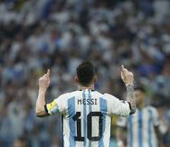 Lionel Messi está activo en su quinto Mundial. Es posible que el domingo esté jugando su último partido en un certamen mundialista de la FIFA.
