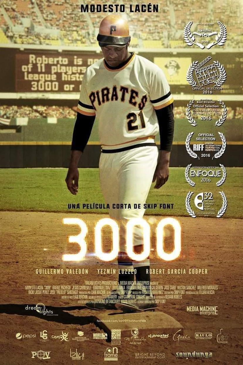 Cartel de promoción de la película "3,000", de Skip Font.