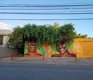 “Afro Mural”, obra de arte urbano realizado por Ciudad Museo en Añasco.