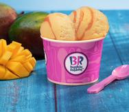 El nuevo sabor a Mangó Mango de Baskin-Robbins está disponible en los 24 establecimientos de la cadena de helados.