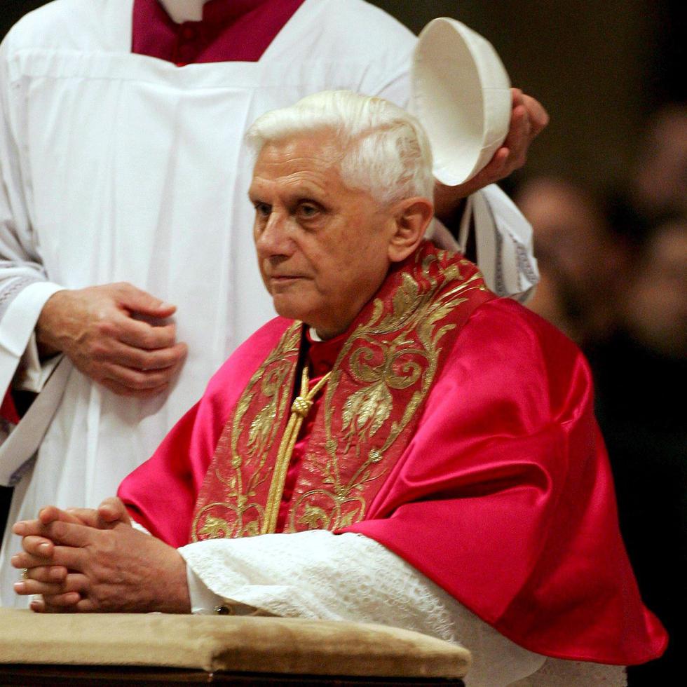 Imagen de archivo del papa emérito Benedicto XVI.