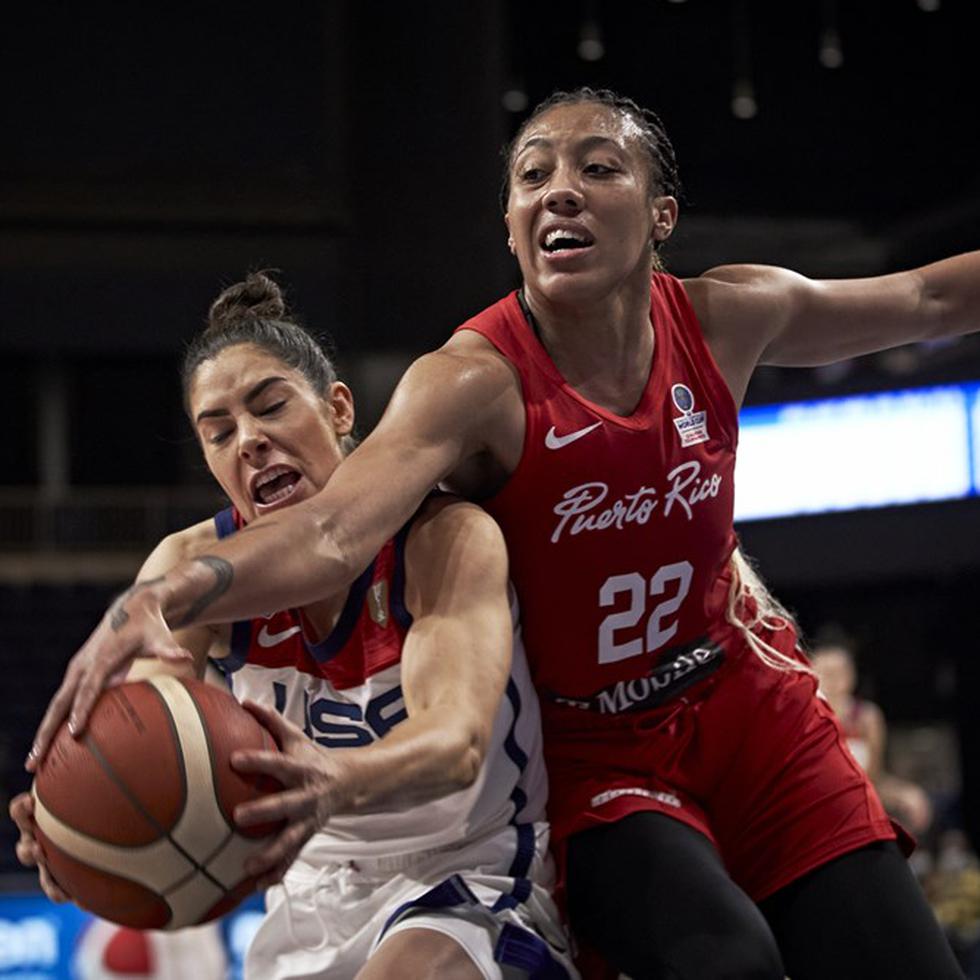 Arella Guirantes (22) es una de las nuevas integrantes del seleccionado femenino de baloncesto.