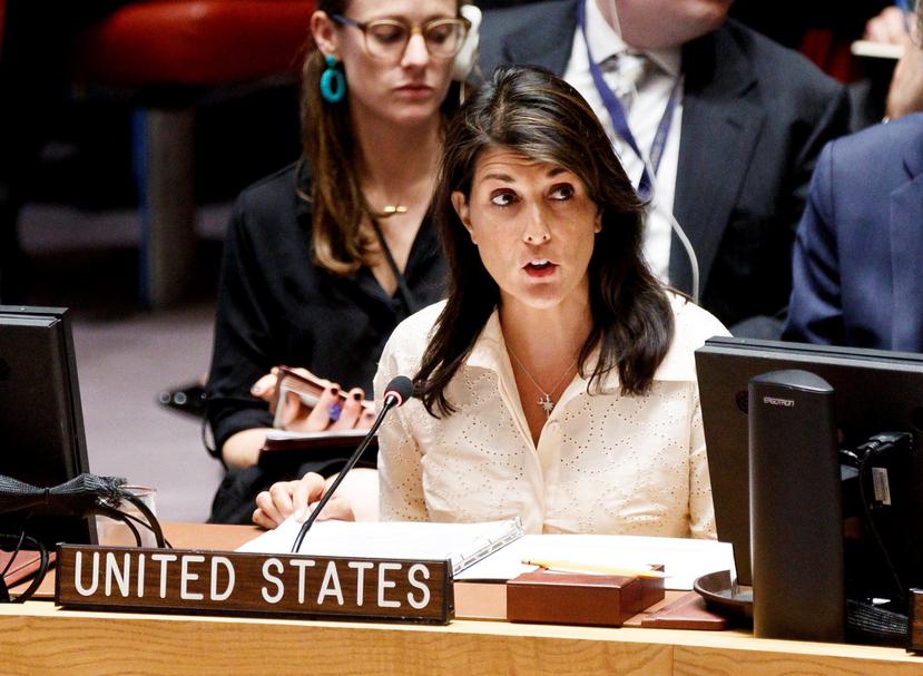 La embajadora estadounidense ante la ONU, Nikki Haley, anunció la retirada del Consejo este martes. (Agencia EFE)
