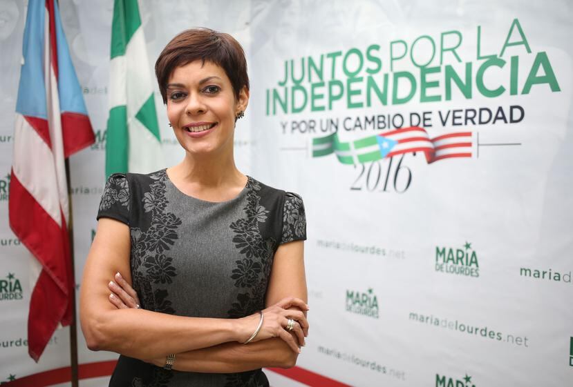 La exsenadora del PIP, María de Lourdes Santiago Negrón, lamentó hoy que la planificación de este evento electoral se realice sin un representante independentista. (Archivo / GFR Media)