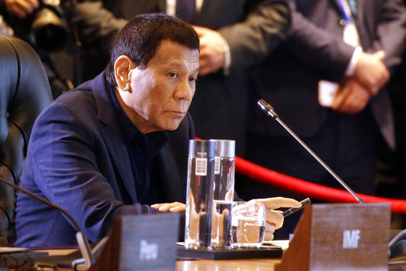 Duterte ha estado en el centro de la polémica en numerosas ocasiones por sus comentarios misóginos, sexistas y despectivos hacia las mujeres. (AP)