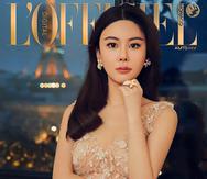 La modelo Abby Choi figuró recientemente en la portada digital de la lujosa revista 'L'Officiel Monaco.