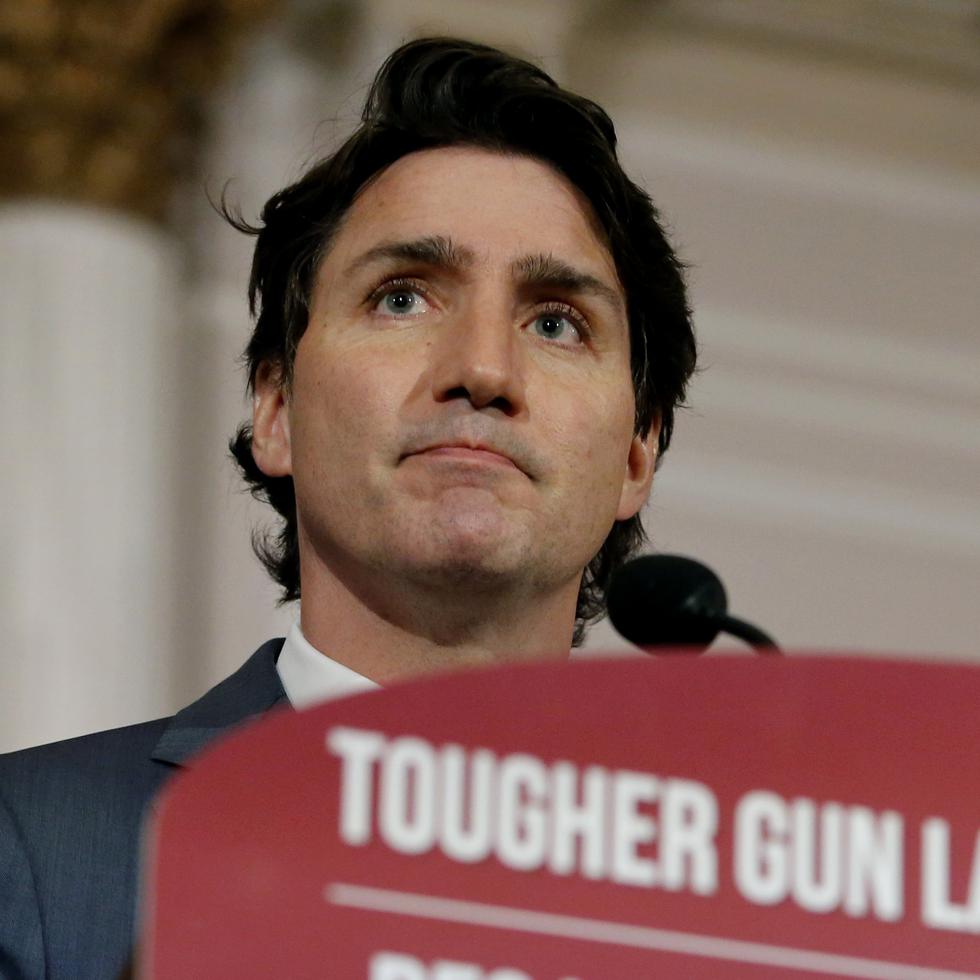 El primer ministro de Canadá, Justin Trudeau, anuncia una nueva propuesta de ley de control de armas de fuego en Ottawa, Ontario.