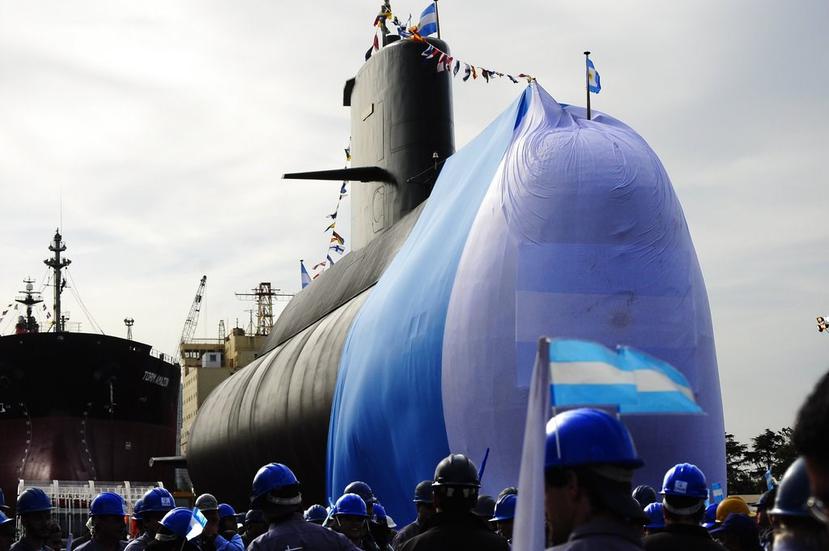 El submarino ARA San Juan desapareció el 15 de noviembre pasado en el Atlántico Sur con 44 tripulantes (AP).