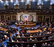 Vista de una sesión de la Cámara de Representantes de EE.UU., este 4 de enero de 2023, en Washington. EFE/Jim Lo Scalzo

