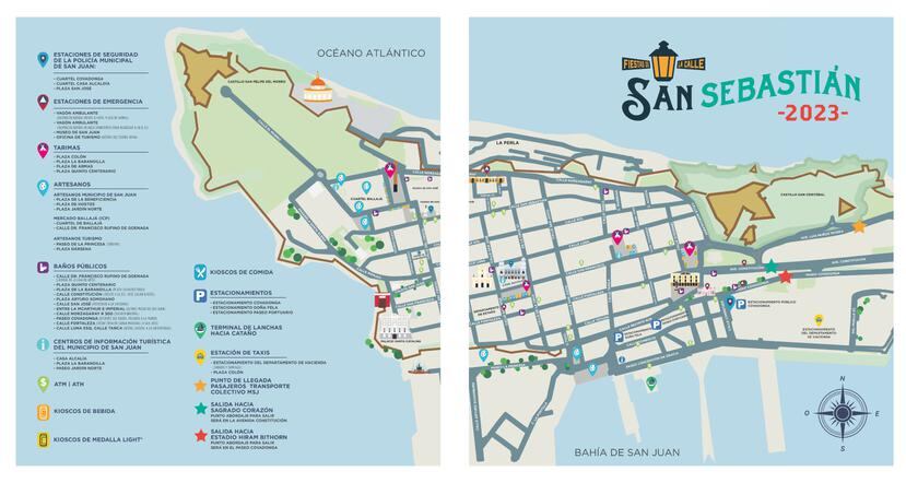 Utiliza este mapa de la isleta del Viejo San Juan para que no te pierdas ningún detalle.