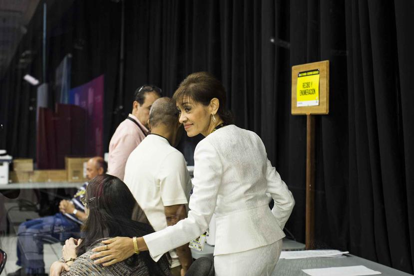 La presidenta interina  y primera vicepresidenta del Partido Nuevo Progresista (PNP), María Dolores Santiago Rodríguez. (GFR Media/Archivo)