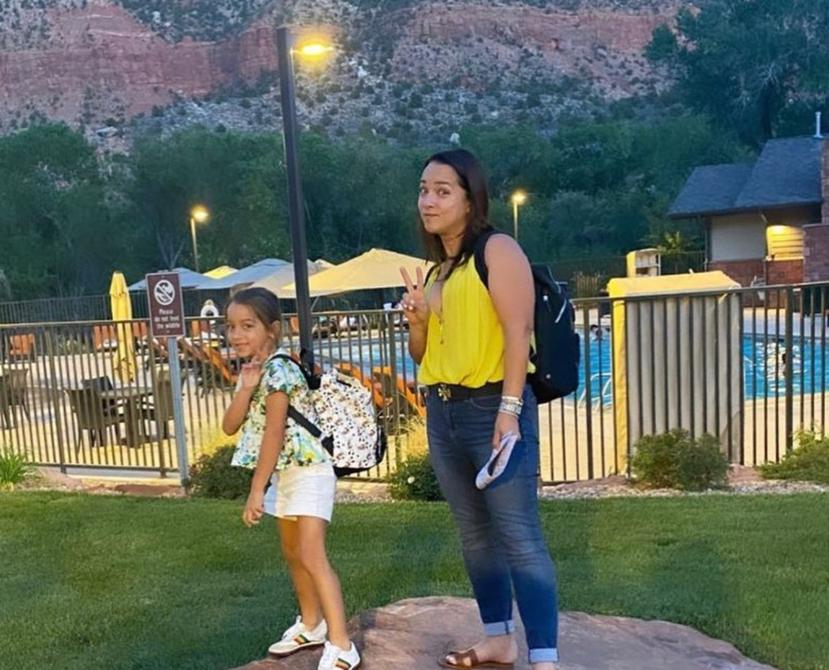 Adamari López y su hija Alaia pasaron el fin de semana en Utah.