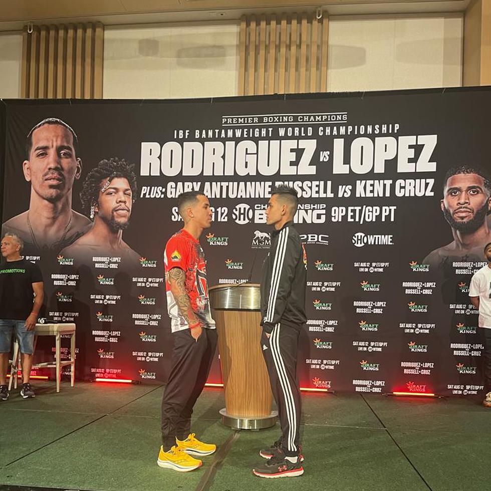 Manny Rodríguez (izquierda) y Melvin López (derecha) se medirán este sábado.