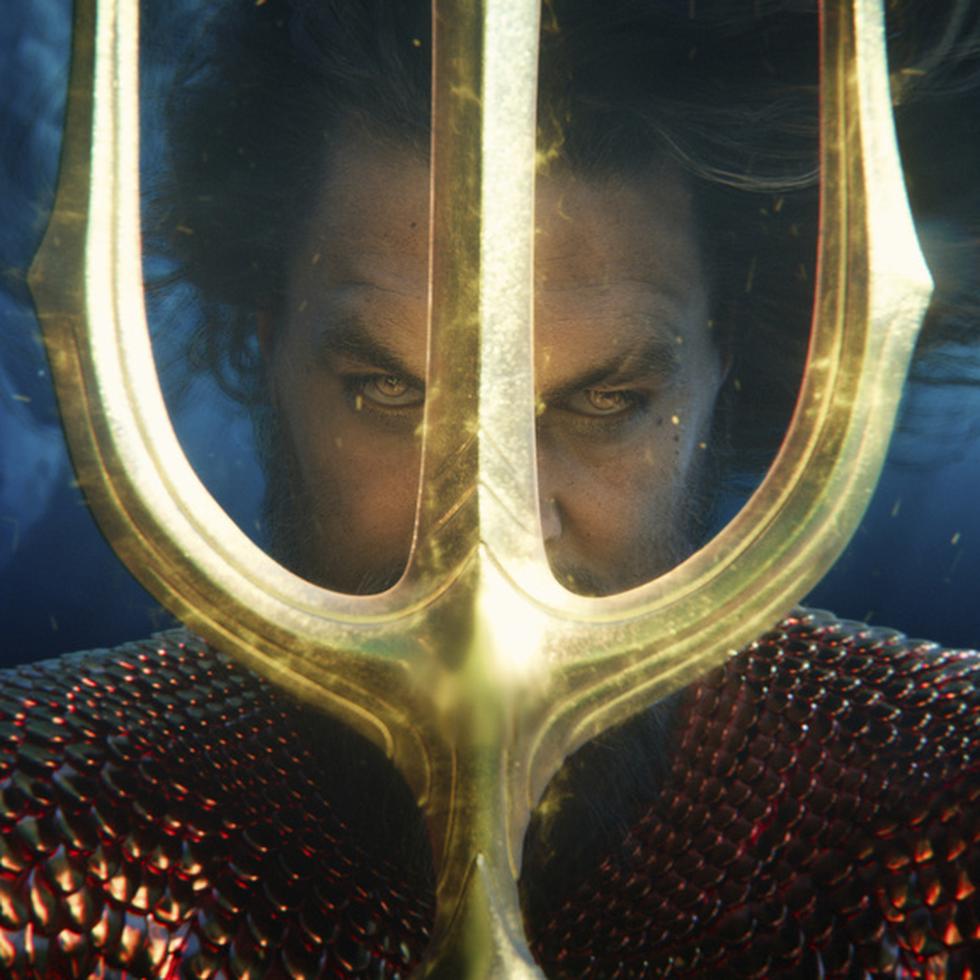 Jason Momoa en una escena de "Aquaman and the Lost Kingdom." (Warner Bros. Pictures via AP)