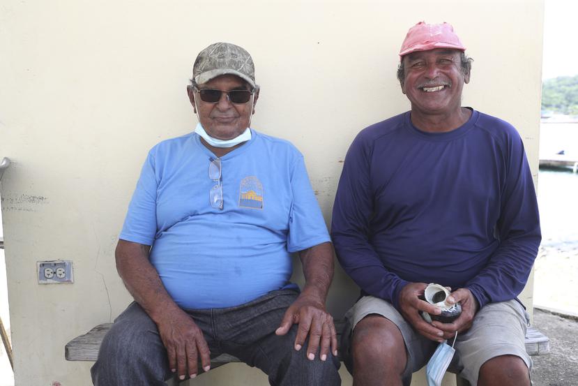 Gerardo Rivera y su sobrino, José Antonio Rivera, son pescadores de Naguabo y miembros de la Corporación de Pescadores Unidos.