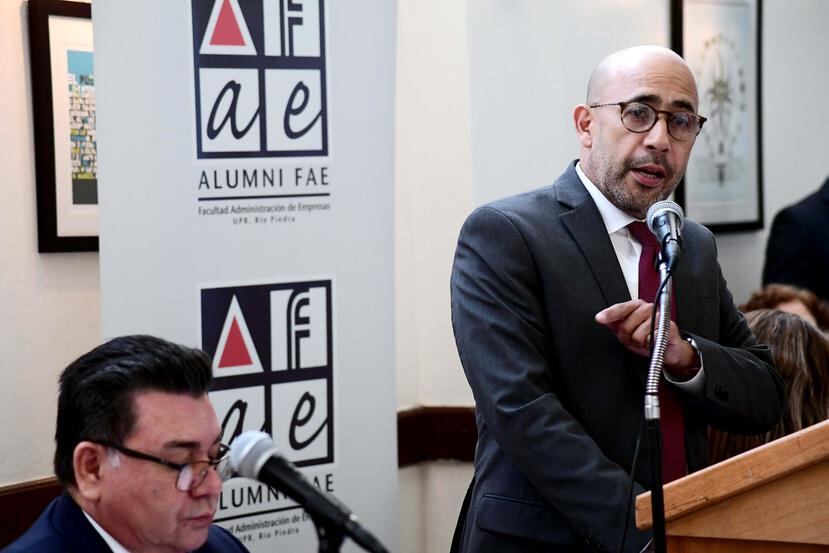 El economista Gustavo Vélez fue el orador principal del almuerzo mensual de la AFAE. (Suministrada)