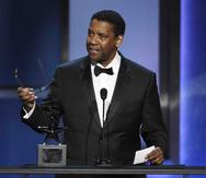 Denzel Washington habla en el escenario al recibir el 47o Premio AFI a la Trayectoria en el Teatro Dolby. (Invision/AP/Chris Pizzello)