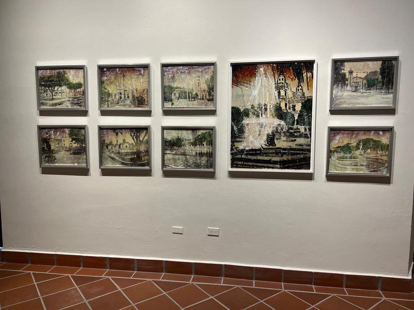 Obras de Eric Tabales donde plasma la arquitectura y el paisaje de la ciudad de Ponce.