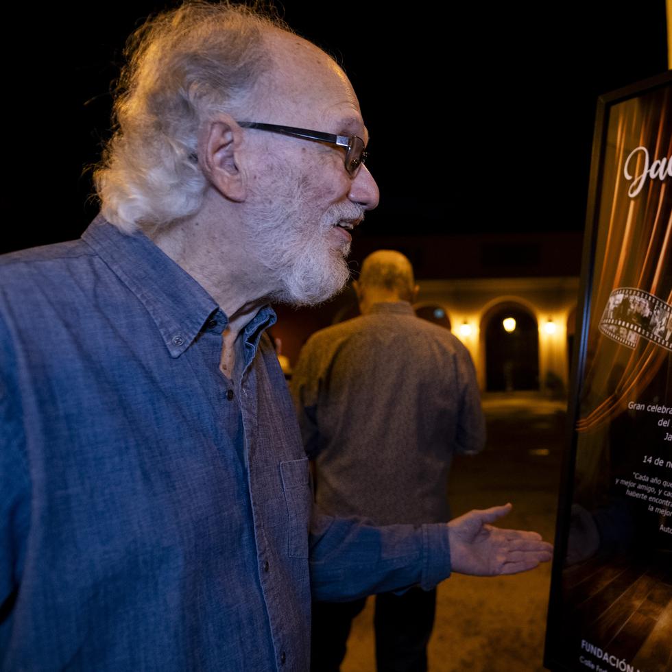 Amigos y familiares celebran el cumpleaños 89 de el actor y cineasta Jacobo Morales en el Museo de Arte de Historia de San Juan en el Viejo San Juan.