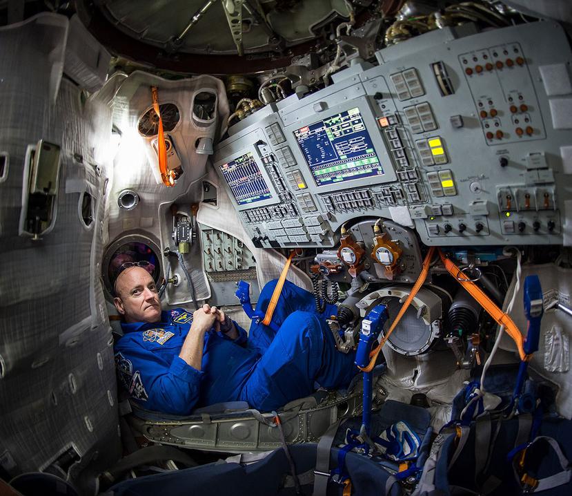Scott Kelly pasará un año en la Estación Espacial Internacional. (AP)