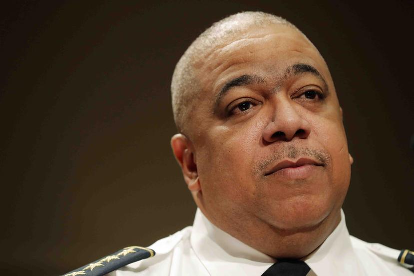 El jefe de policía de Baltimore Michael Harrison, en un evento en Nueva Orleáns. (AP/Gerald Herbert)