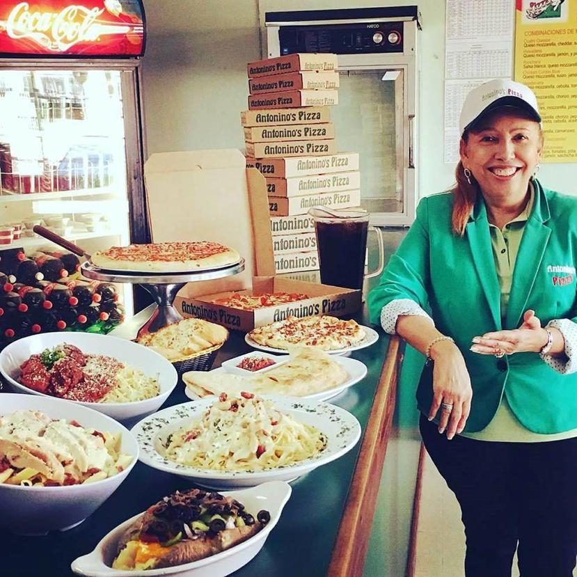 Dominga Morales, fundadora de la cadena Antonino’s Pizza, sumará nuevos locales en puestos de gasolina, así como food trucks que quiere ubicar alrededor de la isla. (Suministrada)