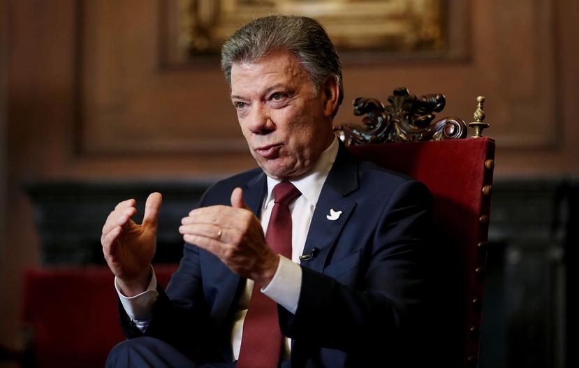 Juan Manuel Santos ganó el Premio Nobel de la Paz por sus esfuerzos por unir a Colombia. (EFE)