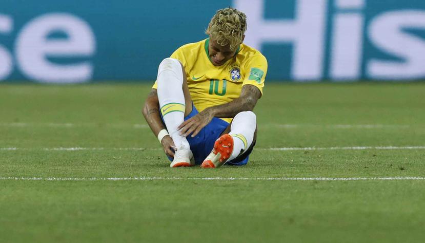 El brasileño Neymar durante el duelo ante Suiza en el Grupo E del Mundial 2018 en la Arena Rostov el domingo 17 de junio de 2018 en Rostov Del Don, Rusia. (AP)