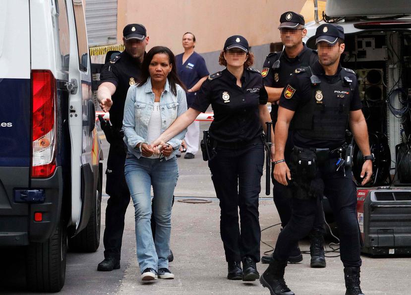 Ana Julia Quezada, autora confesa de la muerte del niño Gabriel Cruz, es trasladada a la Audiencia Provincial de Almería, España. (EFE)