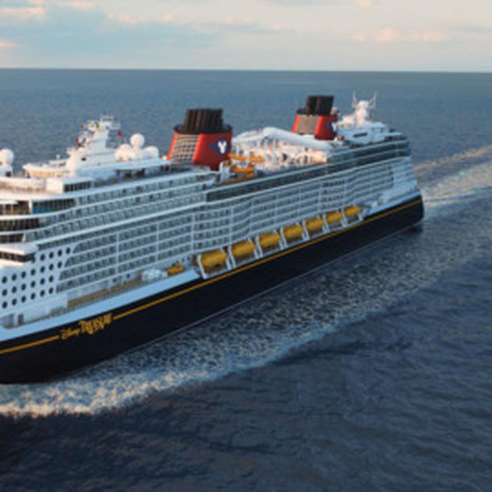 El Disney Treasure, el barco más nuevo de la expansión de la flota de Disney Cruise Line, zarpará en diciembre de 2024 y se embarcará en su temporada inaugural de itinerarios de siete noches al Caribe oriental y occidental desde Puerto Cañaveral, Florida. (Disney)