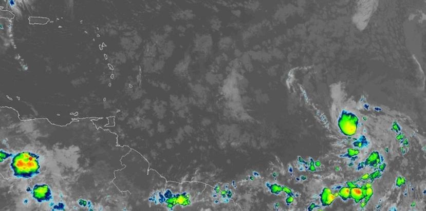 Imagen de satélite de la onda tropical que se dirige a la zona del Caribe. (Captura / NOAA)