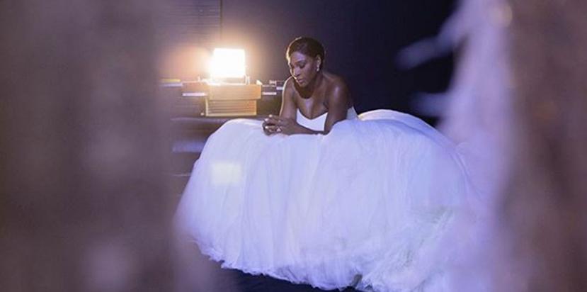 Serena Williams publicó una foto en las redes sociales previo a la boda. (Captura / Instagram Serena Williams)