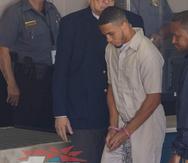 Félix Verdejo a su llegada al tribunal federal para el inicio del juicio en su contra por el asesinato de Keishla Rodríguez.