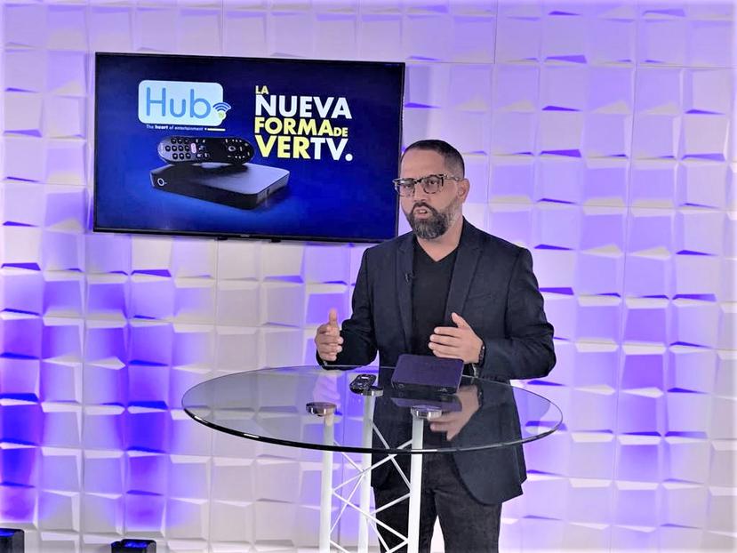Ernesto Vega, gerente de productos de Liberty Puerto Rico, presentó la Hub TV.