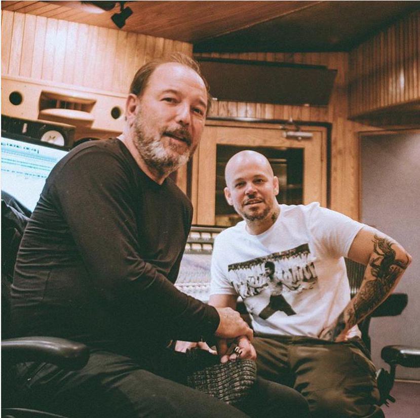René y Rubén Blades se juntaron para crear música que será parte del nuevo dísco del boricua (Instagram Residente).