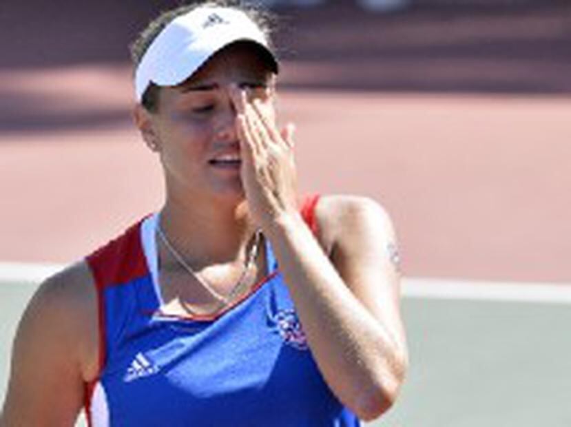 El triunfo de ayer la colocó, junto a la también boricua Kristina Brandi, como las únicas dos tenistas en ganar dos torneos de sencillos femeninos. (Gerald López / Enviado especial)