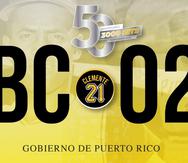 Tablilla conmemorativa por el hit 3,000 de Roberto Clemente.