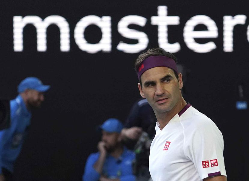 Es la segunda vez en su carrera que Federer recibe una sanción en un Grand Slam. (AP)
