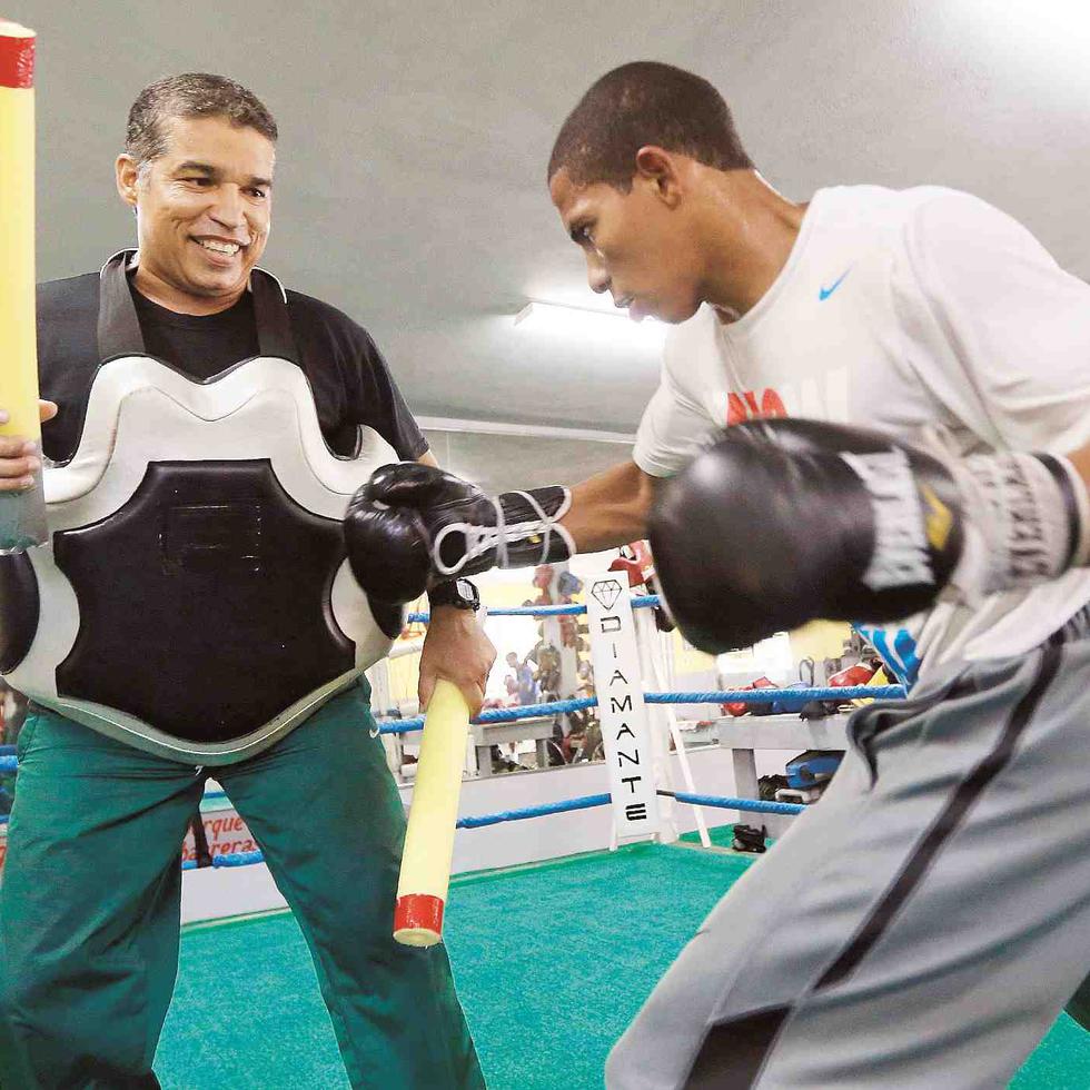 En esta imagen de archivo, Félix Verdejo (derecha) entrena con Ricky Márquez.