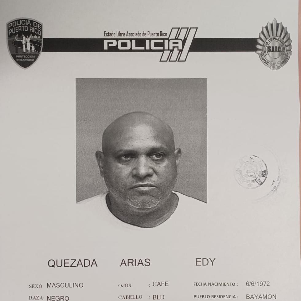 Edy Quezada Arias presuntamente atacó e hirió a su expareja con un machete.
