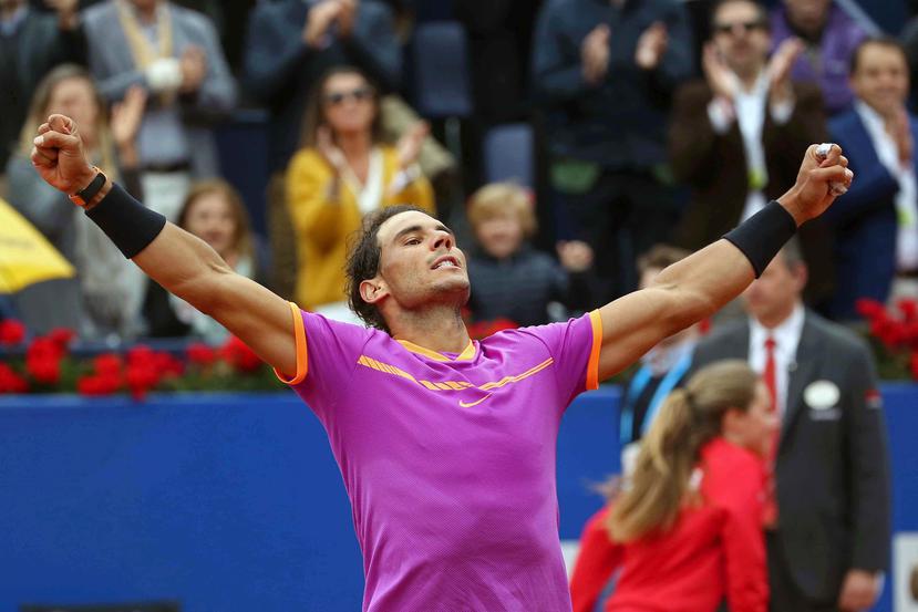 Nadal también buscará su segundo título consecutivo, luego de ganar el domingo su décimo trofeo del Masters de Montecarlo. (EFE)