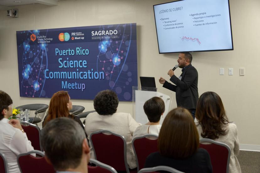 Gerardo E. Alvarado León, de El Nuevo Día, participó en el  Puerto Rico  Science Communication Meetup. (Suministrada)