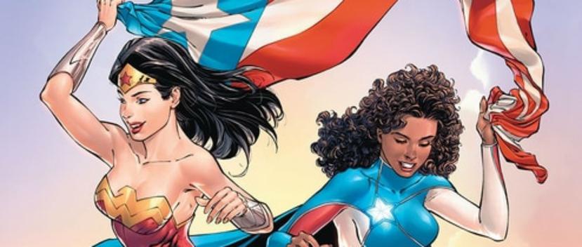 En su página oficial en las redes sociales, Miranda-Rodríguez adelantó que La Borinqueña peleará junto a otros personajes como Wonder Woman, Superman y Batman. (Foto: Tomada de Somos Arte)