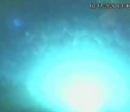 Captura de vídeo del momento en que el meteoro penetró la atmósfera terrestre cerca de Puerto Rico.