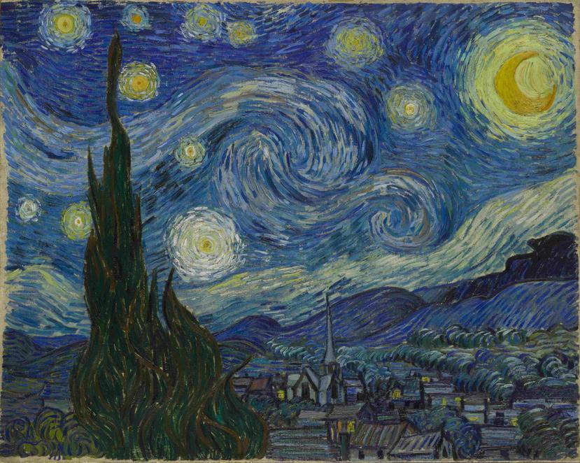 La obra “Starry Night”, Vincent van Gogh. (AP)