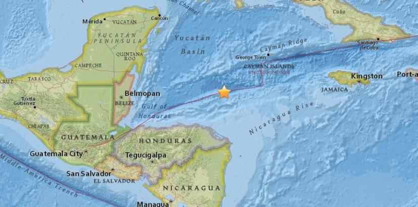 El terremoto en la costa en la costa norte de Honduras fue de magnitud 7.8